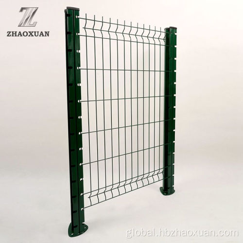 Curved Garden Fence Panels H Post PVC Coated Welded Wire Mesh Fence Manufactory